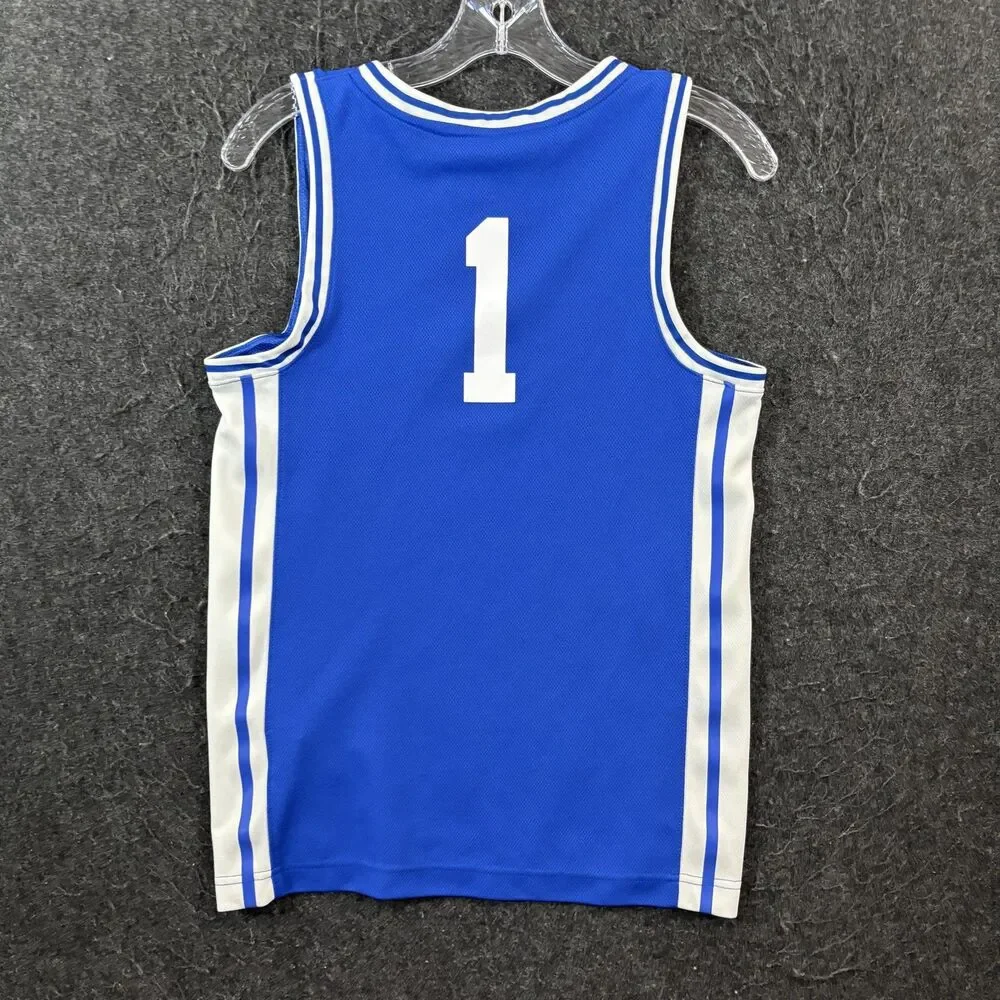 Duke Blue Devils Basketball Jersey Boy's Large Blue #1 Nike Youth
